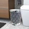 Resin Wastebasket | 7QT | Silver | Modern Waste Bin for Home or Office
